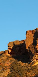 Nature,Sky,Rocks,Slope,Moon