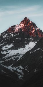 Vértice,Naturaleza,Montañas,Nieve,Las Rocas,Rocas,Nevado,Cubierto De Nieve,Cielo,Tops