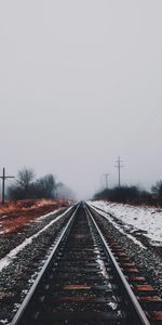 Nature,Snow,Railway,Winter