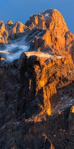 Montagne,Couvert De Neige,Snowbound,Un Rocher,Nature,Neige,Pierre,Rocheux,Rocher