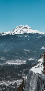 Montagnes,Sommet,Précipice,Hauts,Couvert De Neige,Snowbound,Neige,Se Rompre,Nature