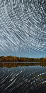 Nature,Stars,Lake,Blur,Smooth,Long Exposure,Starry Sky