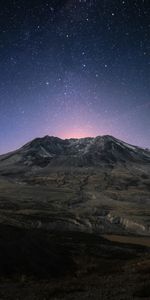 Nature,Stars,Night,Mountain,Starry Sky,Mountain Landscape