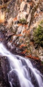 Nature,Stones,Mountains,Waterfall,Hdr