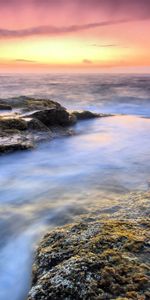 Nature,Stones,Reefs,Fog,Sea