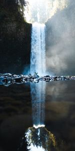 Nature,Stones,Reflection,Waterfall,Water