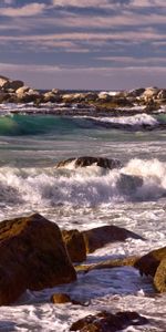 Nature,Stones,Rocks,Landscape,Sea,Waves