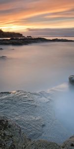 Nature,Stones,Rocks,Shore,Bank,Dahl,Haze,Reefs,Steam,Lock,Distance