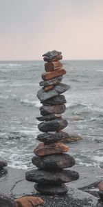 Nature,Stones,Sea,Balance,Waves,Harmony