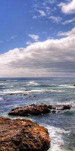 Nature,Stones,Sea,Clouds,Shore,Bank,Sky,Calm