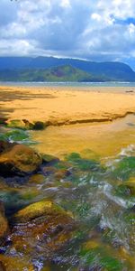 Nature,Stones,Sea,Hawaii,Day,Sand