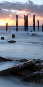 Nature,Stones,Sea,Ocean,Fog