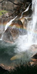 Nature,Stones,Shine,Waterfall,Flow,Stream,I See,Clear,Light,Spray,Rainbow