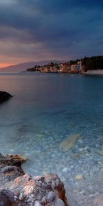 Nature,Stones,Shore,Bank,Water,Transparent,Bottom,Buildings