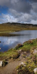 Naturaleza,Stones,Cielo,Lago,Escocia,Mal Tiempo