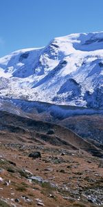 Nature,Stones,Sky,Mountains,Snow,Path,Trail,Greatness,Grandeur,Clouds