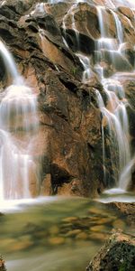 Nature,Stones,Waterfall,Cascades,Greens