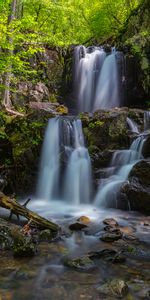 Nature,Stones,Waterfall,Flow,Snag