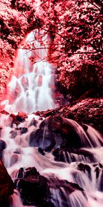 Nature,Stones,Waterfall,Photoshop,Flow