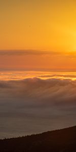 Nature,Nuages,Brouillard,Sun,Coucher De Soleil