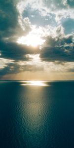 Nature,Sun,Clouds,Horizon,Sunset,Shine,Light,Sea