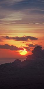 Nature,Sun,Clouds,Rocks,Stone,Sunset