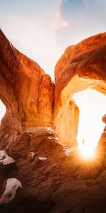 Nature,Sun,Rock,Sun Rays,Hole,Stone,Sunlight,Form