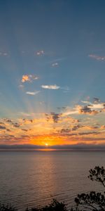 Naturaleza,Agua,Nubes,Horizonte,Puesta Del Sol