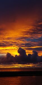 Nuages,Nature,Sombre,Coucher De Soleil,Mer,Paysage