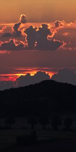 Naturaleza,Puesta Del Sol,Bosque,Cerro,Loma