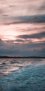 Nature,Sunset,Horizon,Foam,Surf,Waves,Ocean,Indonesia