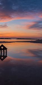 Nature,Sunset,Horizon,Heart,House