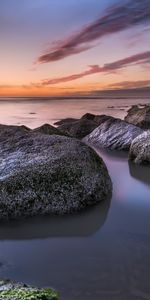 Nature,Noyaux,Morceaux,Cubes,Horizon,Coucher De Soleil