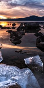 Nature,Sunset,Landscape,Ice