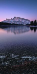 Nature,Sunset,Mountains,Lake,Shore,Bank