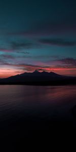 Nature,Montagnes,Crépuscule,Coucher De Soleil,Mer