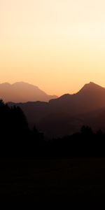 Nature,Sunset,Mountains,Silhouettes