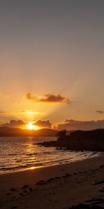 Nature,Sunset,Sea,Clouds,Coast,Sun