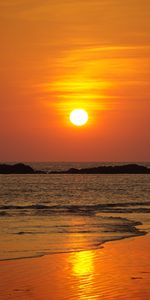 Naturaleza,Puesta Del Sol,Crepúsculo,Ondas,Oscuridad,Mar,Playa