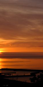 Nature,Sunset,Sea,Horizon,Glare