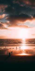 Nature,Sunset,Shore,Bank,United States,La Jolla,La Holya,Usa,San Diego,Ocean