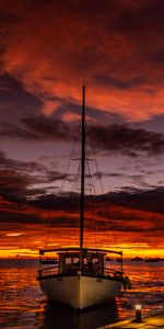 Nature,Sunset,Sky,Boat