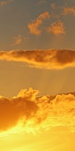 Nuages,Sky,Nature,Doré,Coucher De Soleil,Or