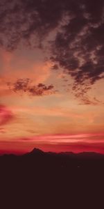 Naturaleza,Cielo,Nubes,Montañas,Puesta Del Sol