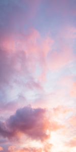 Rose,Soir,Nuages,Nature,Crépuscule,Sky,Coucher De Soleil