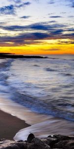 Nature,Sunset,Sky,Sea,Foam