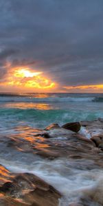 Nature,Sunset,Sky,Sea,Lumen,Colors,Color,Plate,Slabs,Opening,Waves