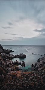 Nature,Sunset,Sky,Sea,Rocks