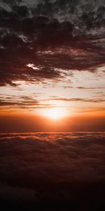 Nuages,Nature,Sky,Sun,Coucher De Soleil