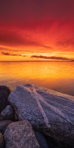 Nature,Sunset,Stones,Sky,Rocks,Horizon